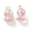 UV Plating Rainbow Iridescent Transparent Acrylic Bubble Beads OACR-C007-02A-2