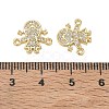 Brass Micro Pave Colorful Cubic Zirconia Connector Charms for Jewelry Making CU-CBAAA59-01G-03-3