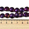 Electroplated Natural Lava Rock Beads Strands G-K388-01C-4