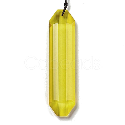 Glass Rectangle Hanging Suncatchers HJEW-P018-C02-1