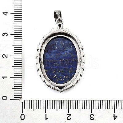 Dyed Natural Lapis Lazuli Pendants G-Q350-02I-1