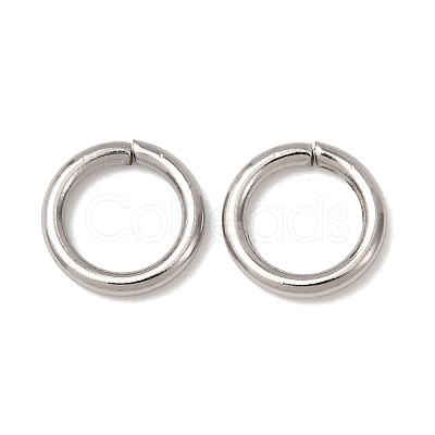 Tarnish Resistant 304 Stainless Steel Open Jump Rings X-STAS-Q186-02-8x1.2mm-1