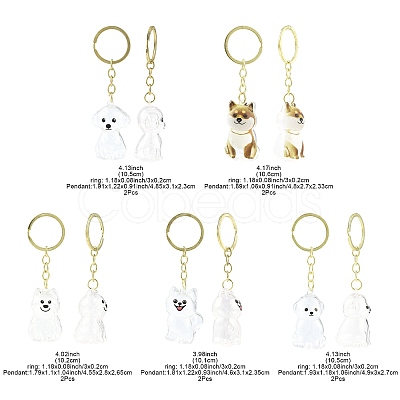 Iron Plastic Keychains KEYC-FZC0001-001D-G-1