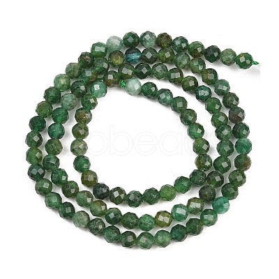 Natural Fuchsite Beads Strands G-RM250101-C33-1
