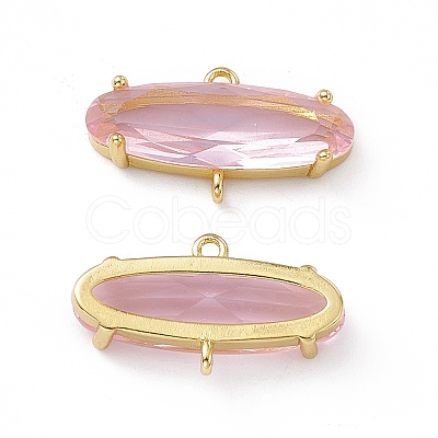 Rack Plating Brass Connector Charms KK-M231-15G-F-1
