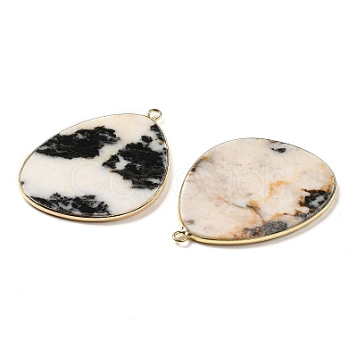 Natural Zebra Jasper Pendants G-K347-02G-02-1