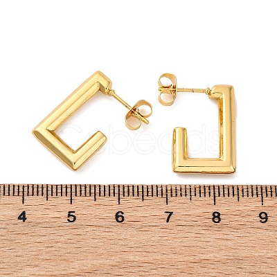 304 Stainless Steel Stud Earrings for Women EJEW-L296-033G-02-1