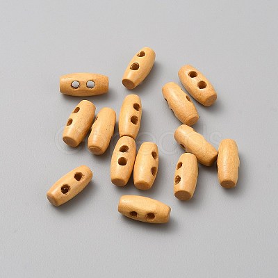 2-Hole Wooden Buttons BUTT-WH0028-90C-1