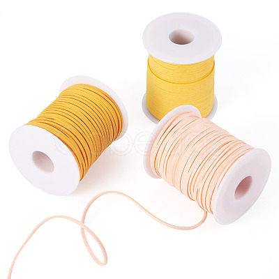 3 Rolls 3 Colors Faux Suede Cord LW-TA0001-07-1