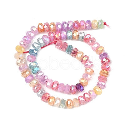 Imitation Jade Glass Beads Strands EGLA-F167-03B-01-1