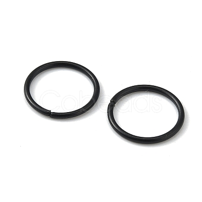 100Pcs Baking Paint Zinc Alloy Open Jump Rings FIND-WH0032-85B-06-1