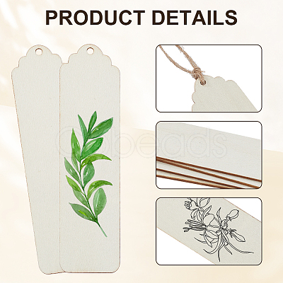 DIY Wood Bookmarks Making Kits WOOD-SP0001-21B-1