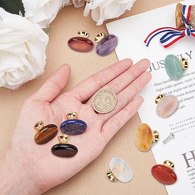 9 style 9 sets Natural Gemstone Drawer Knobs FIND-GF0001-50-1