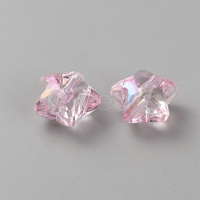 Star Transparent Acrylic Beads MACR-CJC0002-02B-02-1