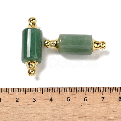 Natural Mixed Stone Connector Charms G-Z039-01G-1