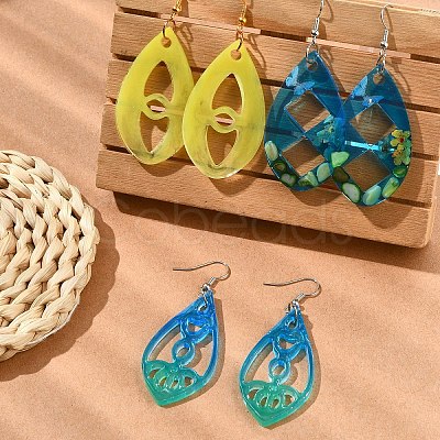 DIY Teardrop Earring Kits DIY-YW0012-77-1
