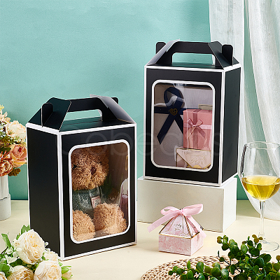 Folding Paper Gift Bags ABAG-WH0045-44B-1