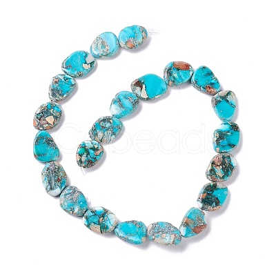 Natural Imperial Jasper Beads Strands G-O029-04A-1