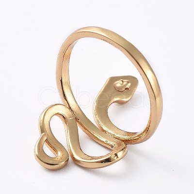 Adjustable Brass Cuff Rings X-RJEW-G096-32G-1