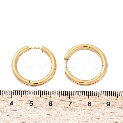 Ion Plating(IP) 304 Stainless Steel Hoop Earrings EJEW-P177-G-24-1