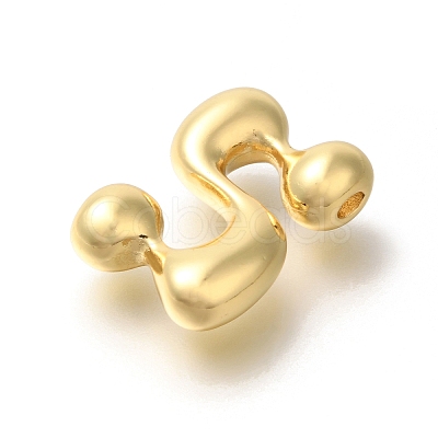 Rack Plating Brass Beads KK-S051-01G-S-1