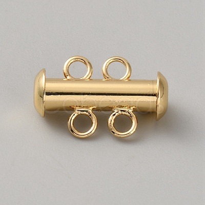 Brass Slide Lock Clasps KK-WH20007-22A-1