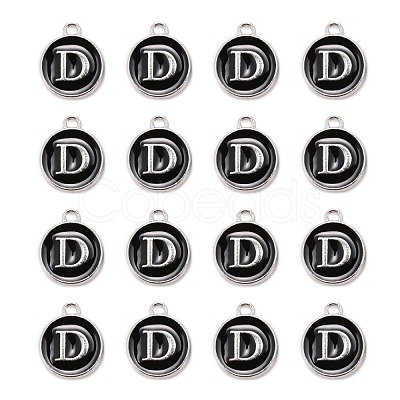 Platinum Plated Alloy Charms ENAM-S118-02D-P-1