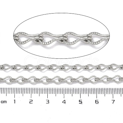Brass Textured Twist Link Chains CHC-H116-05P-1