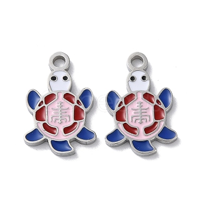 304 Stainless Steel Pendants STAS-C083-07P-02-1