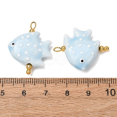 Handmade Porcelain Pendants PR-CBA8966-03G-1