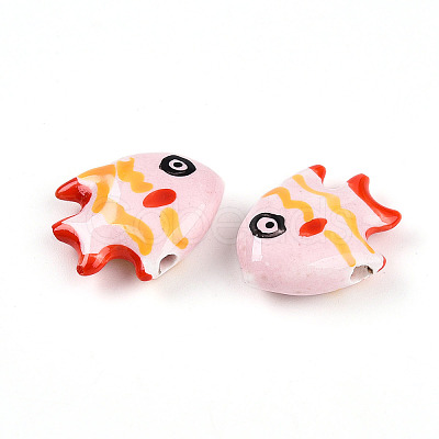 Handmade Porcelain Beads PORC-N009-08E-1