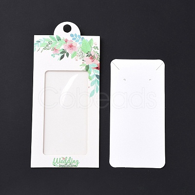 Paper Jewelry Display Cards DIY-B061-10F-1