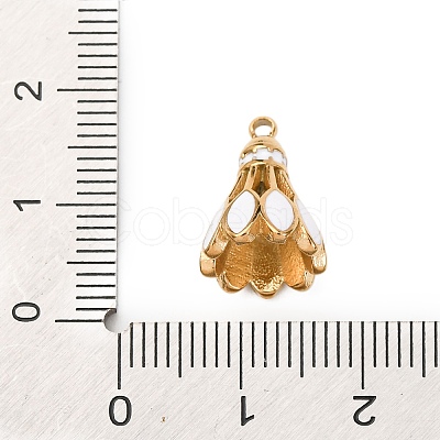 304 Stainless Steel Enamel Pendants STAS-B112-01G-04-1