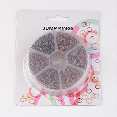 1 Box Open Jump Rings Brass Jump Rings KK-JP0008-R-NF-1