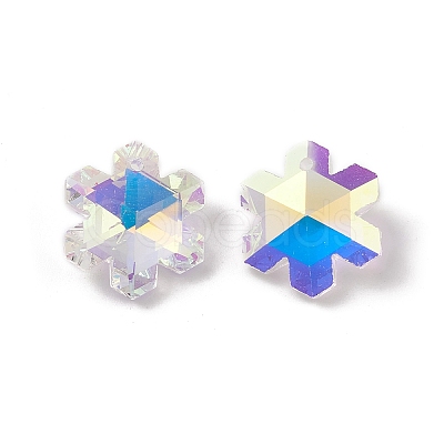 Electroplate Transparent Glass Pendants LS-GLAA-A008-05C-1