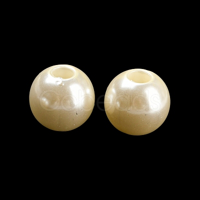 ABS Plastic Imitation Pearl Bead X-KY-C017-18B-1