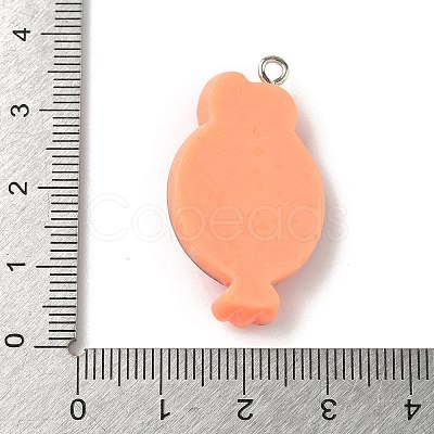 Opaque Resin Pendants FIND-A058-05C-1