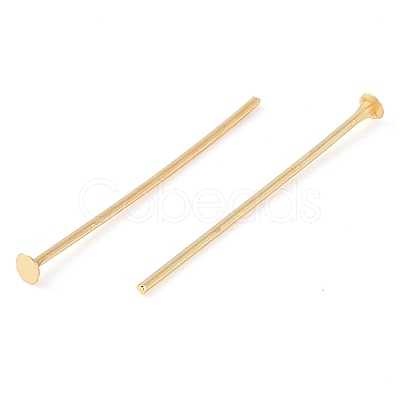 Brass Flat Head Pins KK-N254-47B-G-1