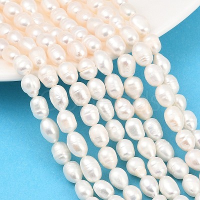 Natural Cultured Freshwater Pearl Beads Strands PEAR-D003-01D-07-1