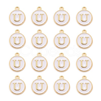 Golden Plated Alloy Charms X-ENAM-S118-01U-1