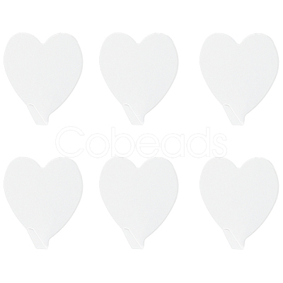 12Pcs Iron Heart-shaped Adhesive Hook AJEW-CN0005-59C-1