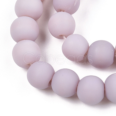 Opaque Glass Beads Strands X-GLAA-T032-P8mm-MD07-1