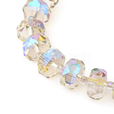 Transparent Electroplate Glass Beads Strands LS-EGLA-P062-01A-HR05-1