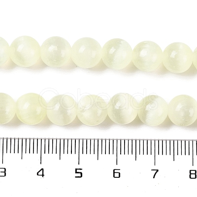 Natural Selenite Beads Strands G-C142-01C-05-1