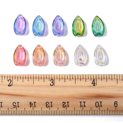 100Pcs Transparent Glass Charms GLAA-FS0002-18-1
