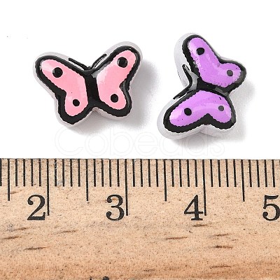 Transparent Glass Enamel Beads LAMP-C023-03-1
