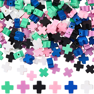 240Pcs 6 Colors Handmade Polymer Clay Beads CLAY-SC0002-94-1