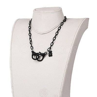 Personalized ABS Plastic Cable Chain Necklaces NJEW-JN03220-09-1