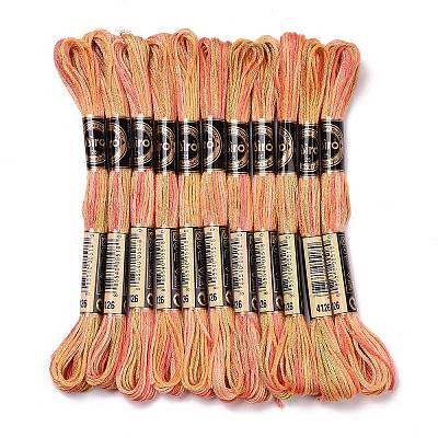 10 Skeins 6-Ply Polyester Embroidery Floss OCOR-K006-A24-1