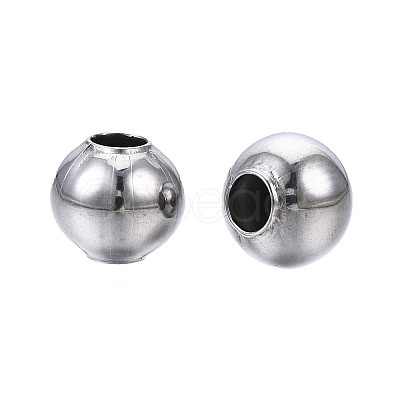 Round 304 Stainless Steel Beads STAS-TAC0004-8mm-P-1